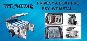 Přívěsy a boxy pro psy WT-Metall